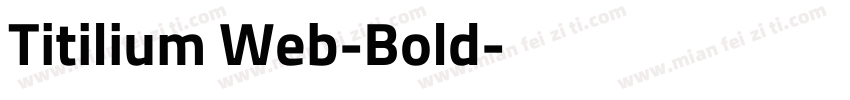 Titilium Web-Bold字体转换